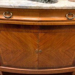 C1940 French Deco Marble Top Sideboard