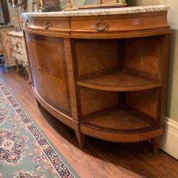 C1940 French Deco Marble Top Sideboard