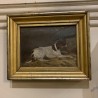 C19th French Painting of a dog