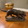 C19th Bronze Hunting Dog