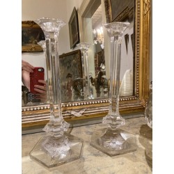 Baccarat Crystal Candleholder Pair of Candle Holder