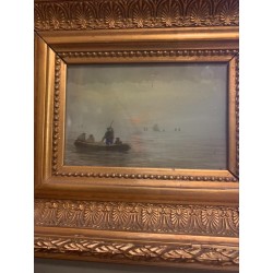 French Pair of Marine Painting 270 X 220