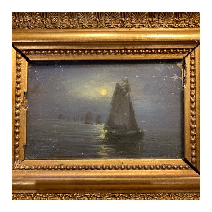 French Pair of Marine Painting 270 X 220