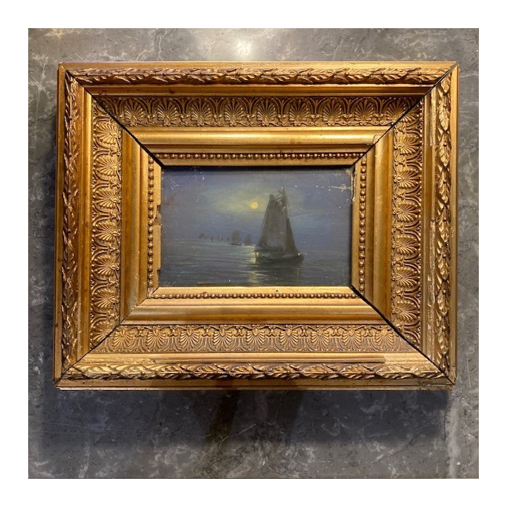 French Pair of Marine Painting 270 X 220