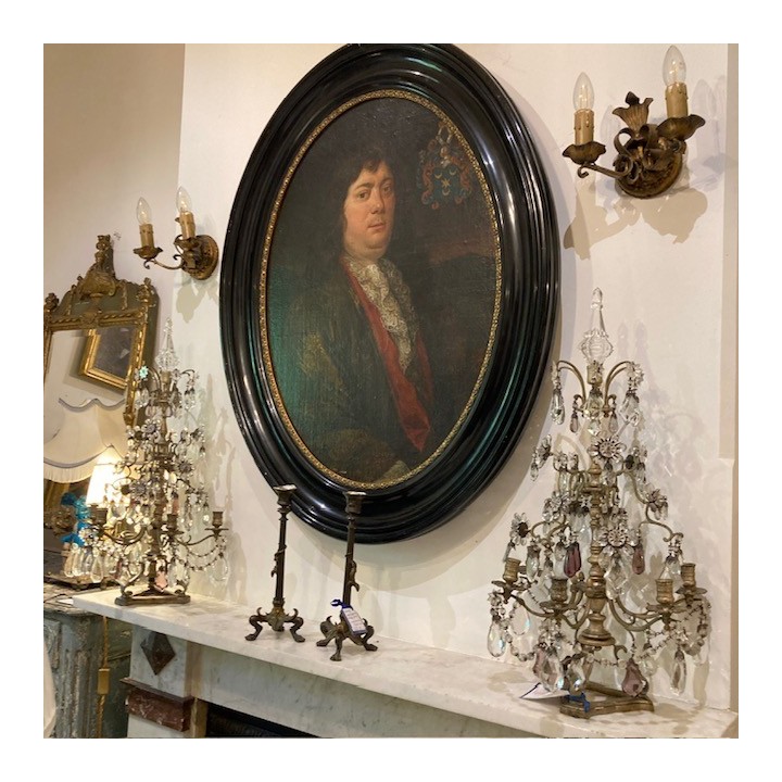 C18th Pair of Girandoles Candleholder French