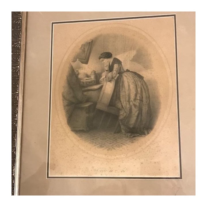 C1900 French Engraving