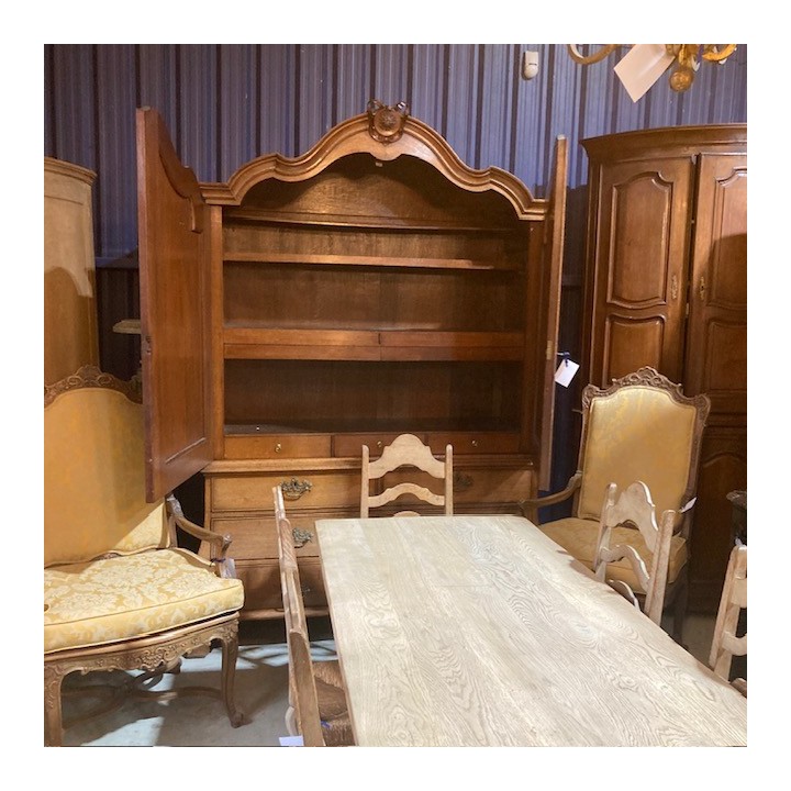 C19th Dutch Cabinet Buffet a Deux Corps