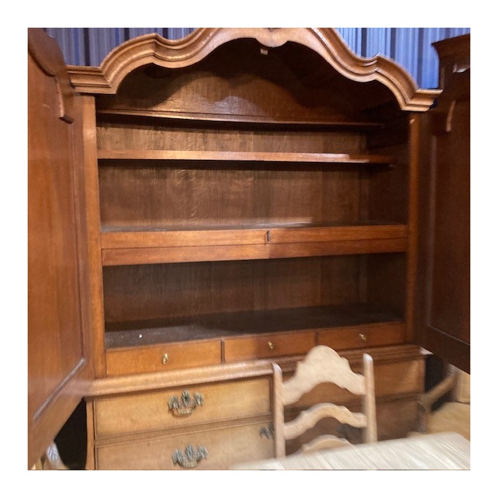 C19th Dutch Cabinet Buffet a Deux Corps