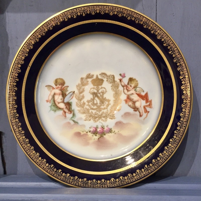 Vintage French Cabinet Plate