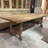 C19th Washed Oak Spanish Style Dining Table