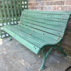 C1900 French Painted Bench