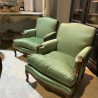 French Vintage Pair of Fauteuil