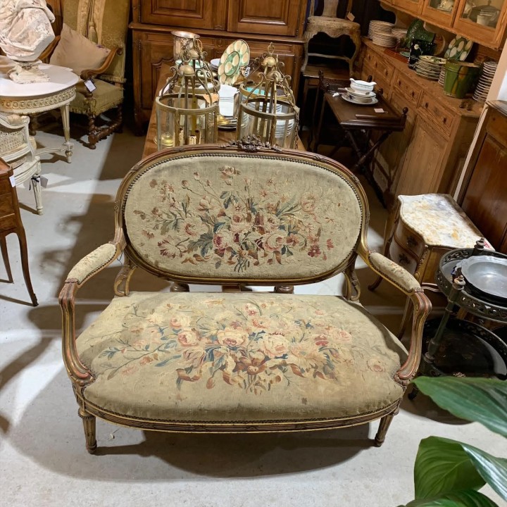 C19th Louis XVI Settee