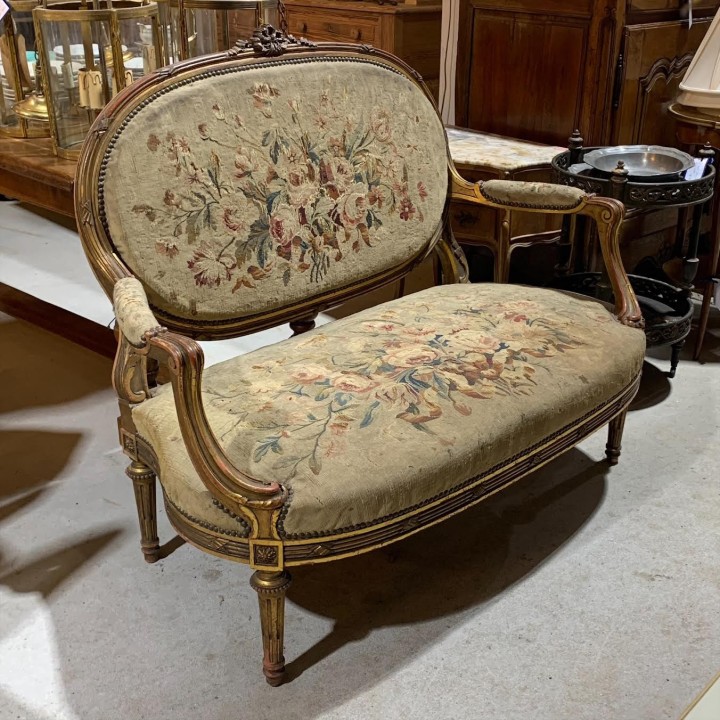 C19th Louis XVI Settee
