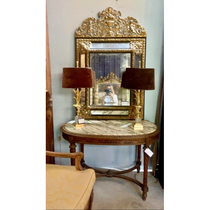 C19th French Fine Quality Parclose Mirror