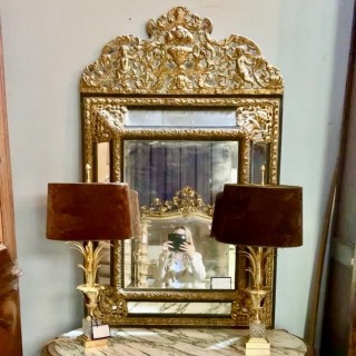C19th French Fine Quality Parclose Mirror