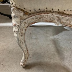 C19th French Petite Fauteuil style Louis XV