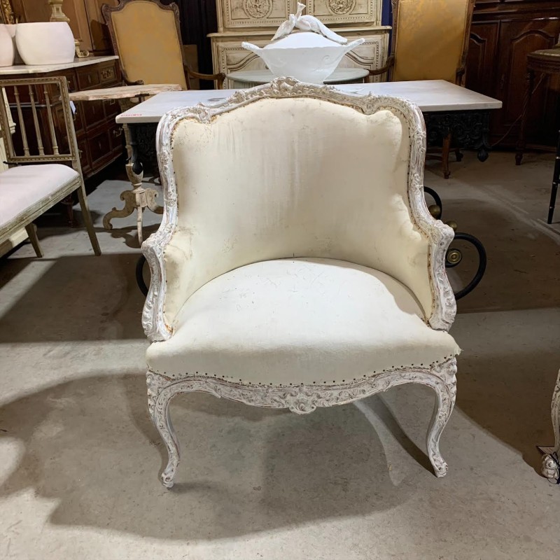 C19th French Petite Fauteuil style Louis XV