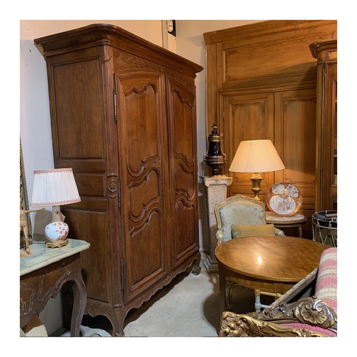 C19th French Oak Armoire