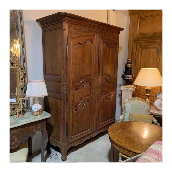 C19th French Oak Armoire