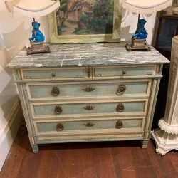 C19th French Painted Finish Louis XVI manner Chest of Drawers