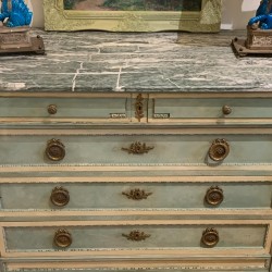 C19th French Painted Finish Louis XVI manner Chest of Drawers