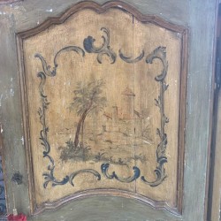 C19th Italian Painted Finish Armoire Cabinet