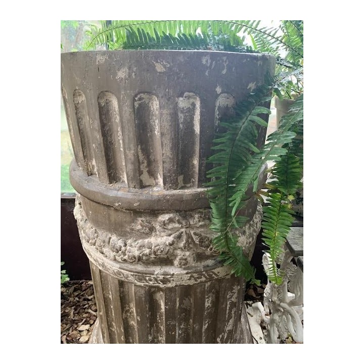 French Pair Pedestal Fibreglass C1900