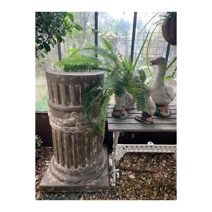 French Pair Pedestal Fibreglass C1900