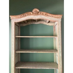 C19th French Open Bookcase Painted Finish