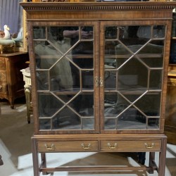 Edwardian Georgian Style Dwarf Bookcase