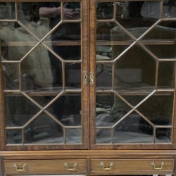 Edwardian Georgian Style Dwarf Bookcase