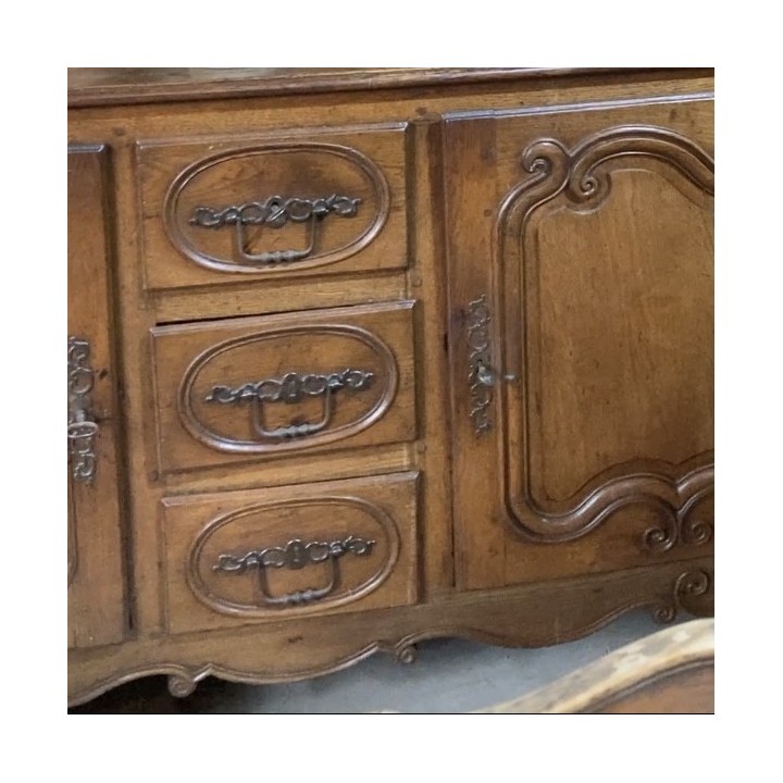C19th French Louis XV Walnut Sideboard