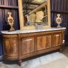 French Mahogany and Marble Enfillade