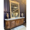 French Mahogany and Marble Enfillade