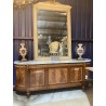 French Mahogany and Marble Enfillade