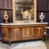French Mahogany and Marble Enfillade