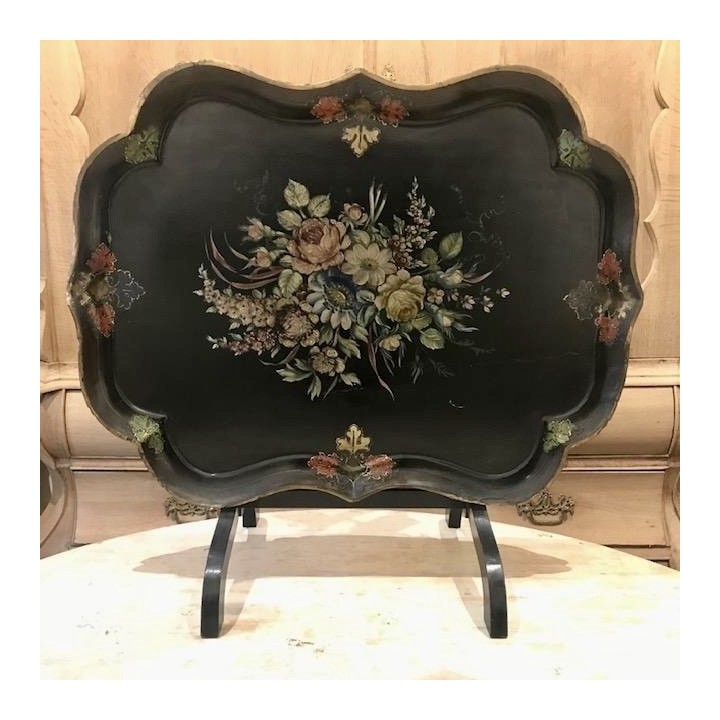 C1940 Paper Mache Tray with Stand