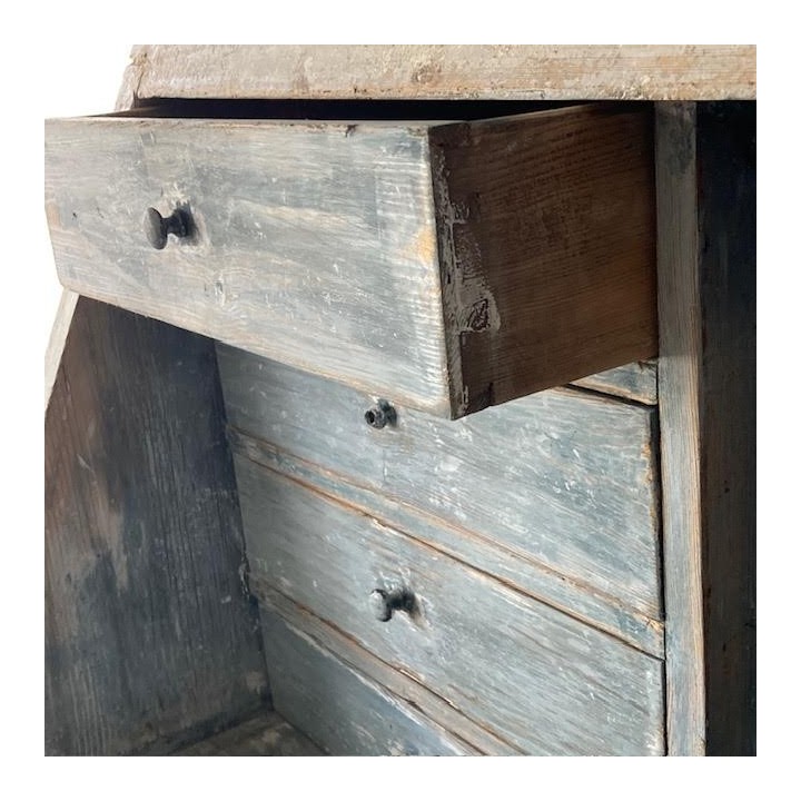C19th Drop-front Bureau Painted Finish