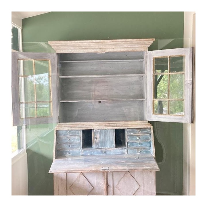 C19th Drop-front Bureau Painted Finish