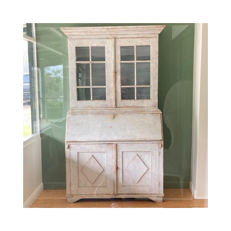 C19th Drop-front Bureau Painted Finish
