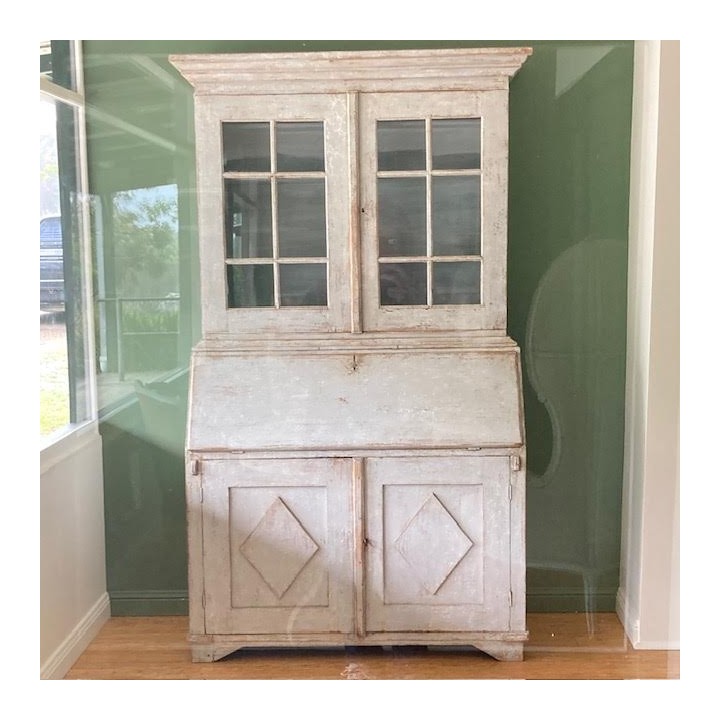 C19th Drop-front Bureau Painted Finish