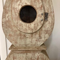 C19th Swedish Moro Clock Scraped original Painted Finish
