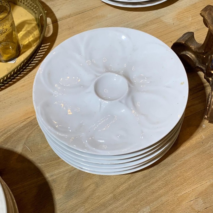 French Vintage Oyster Plates 6
