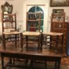 HOLD C19th Set of four Lancashire Style Spindle Back Chairs