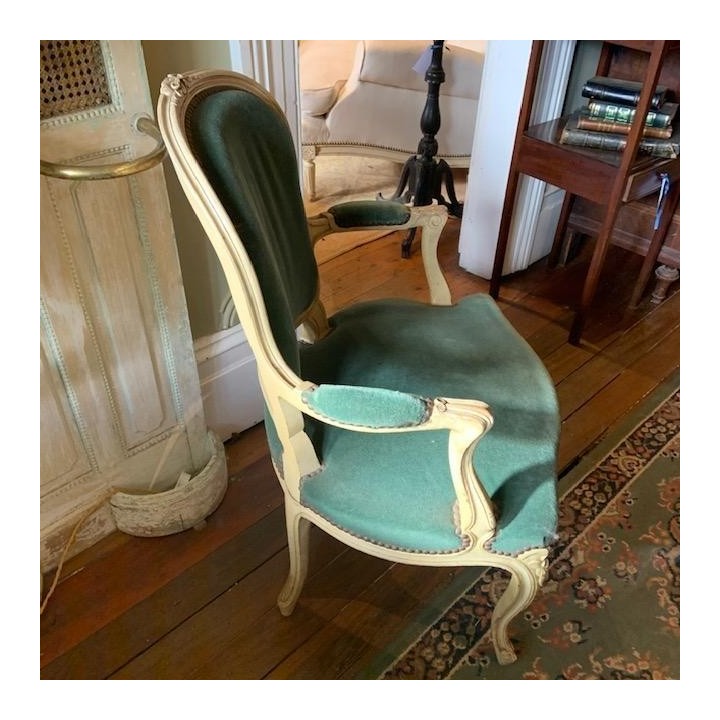 C1900 French Louis XV Style Arm Chair