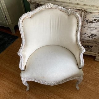 C19th French Petite Fauteuil style Louis XV
