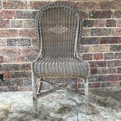 Vintage French Pair of Cane Chairs