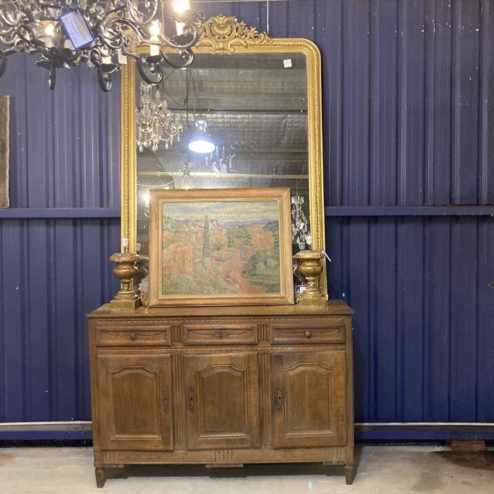 C19th French Oak Ardennais Buffet a trois Portes