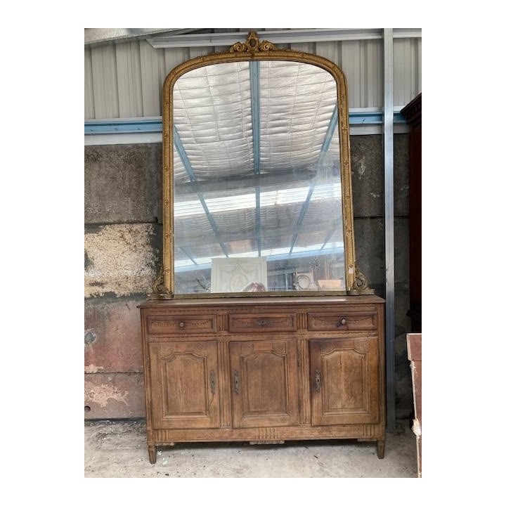 C19th French Oak Ardennais Buffet a trois Portes